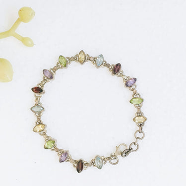 925 Natural Stone Silver Bracelet Zayn Luxury Jewellery